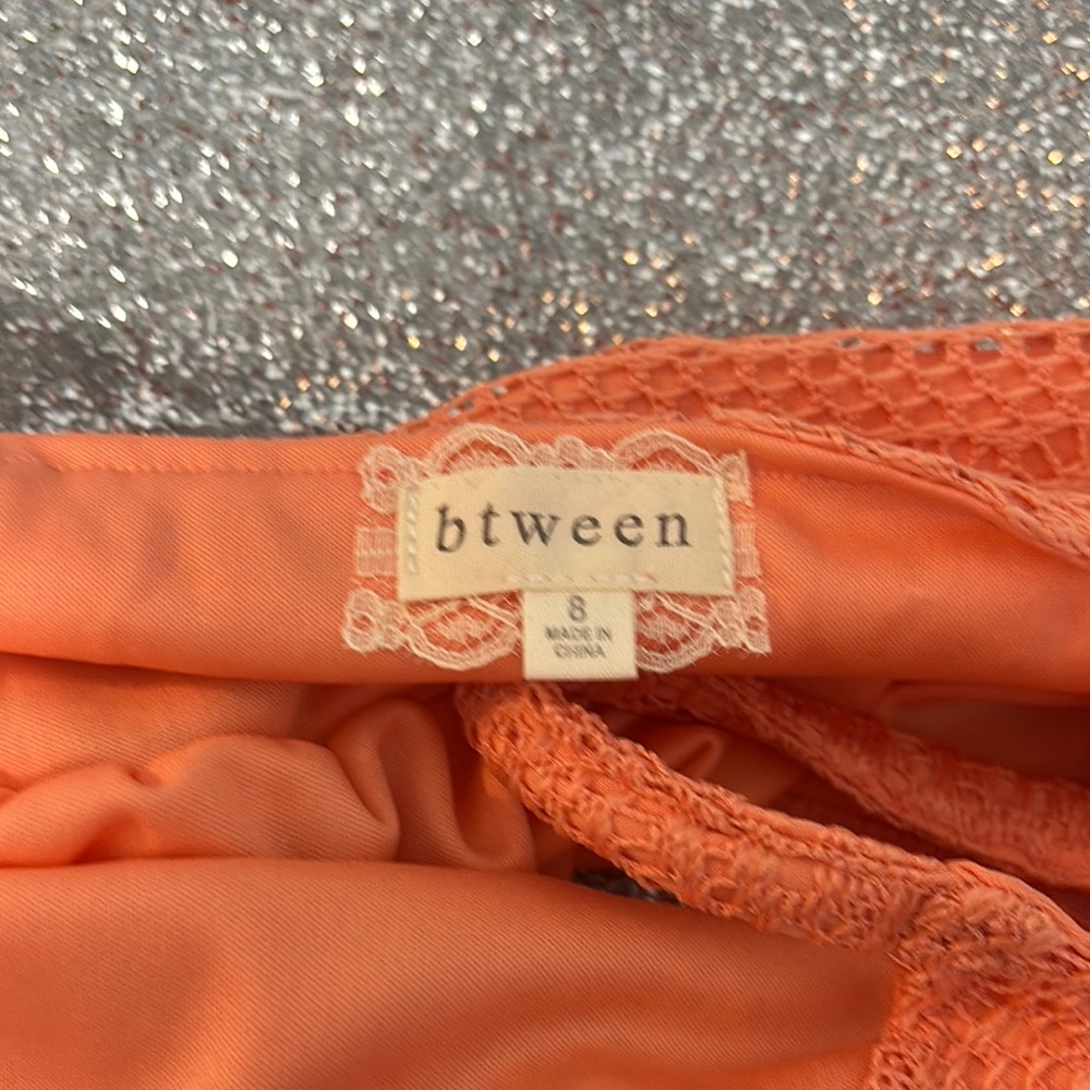 btween Orange Lace Kids Top - Picture 3 of 3